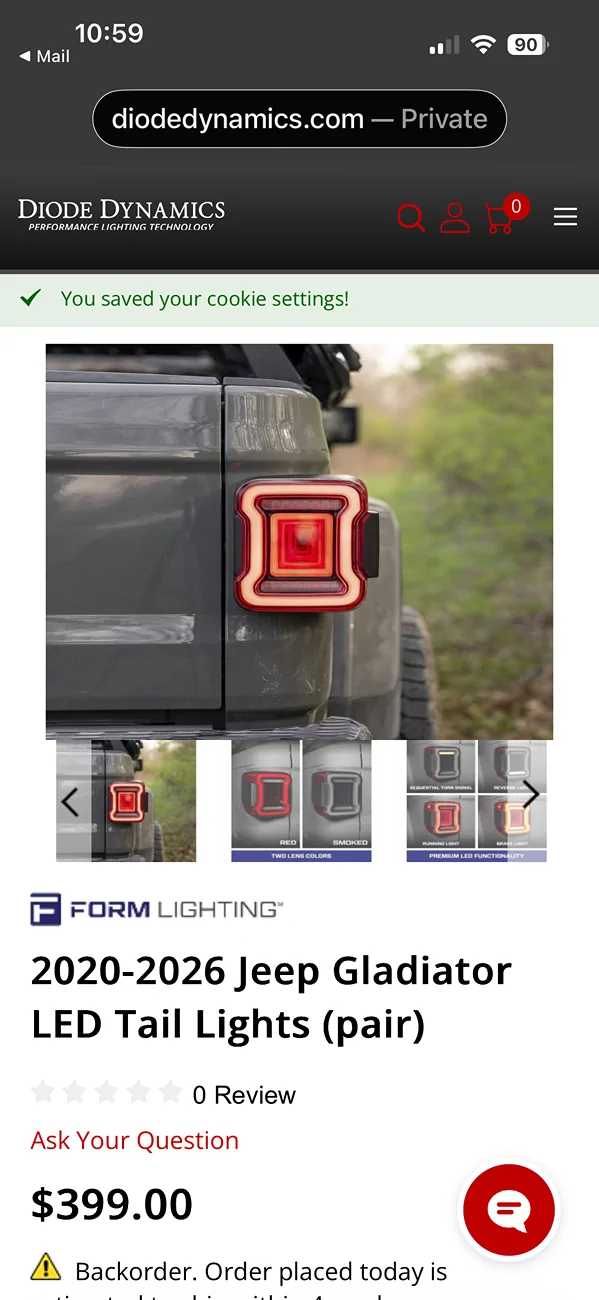 Jeep Gladiator Halogen to LED taillight woes IMG_1374