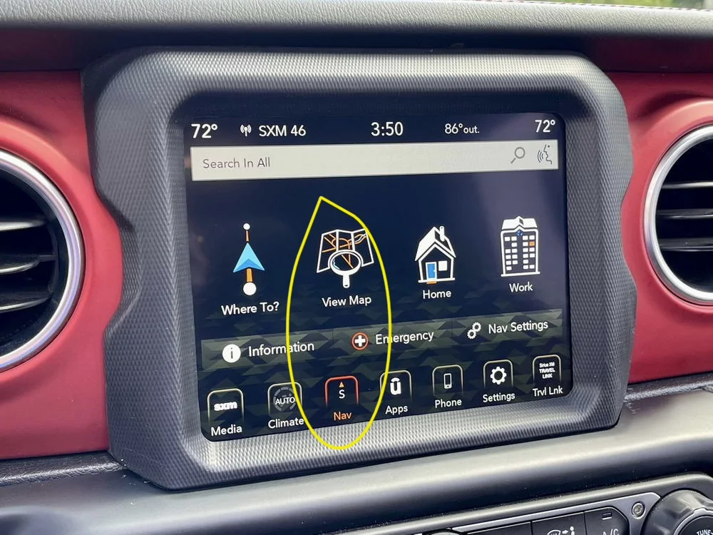 Jeep Gladiator Navigation map disappeared IMG_2683
