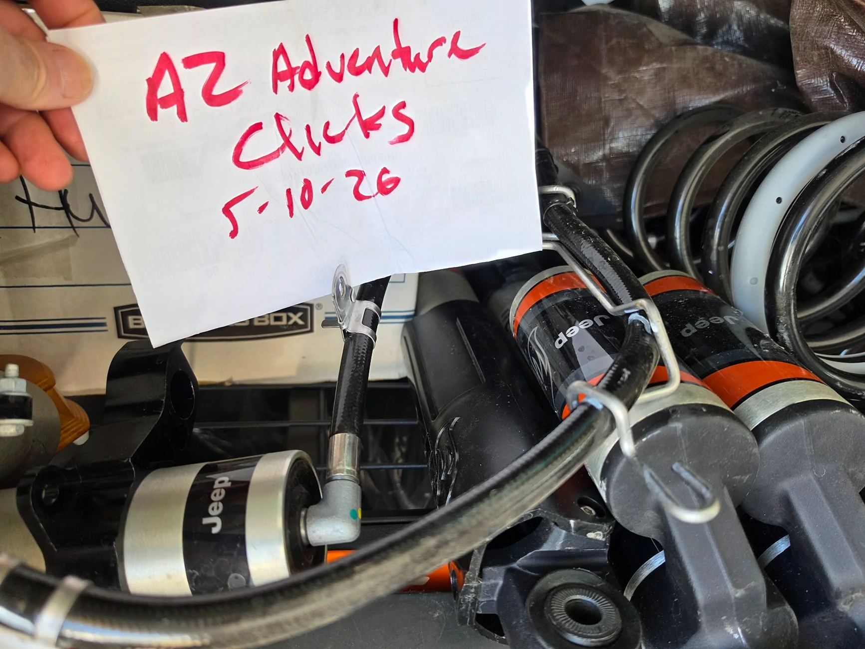 Jeep Gladiator OEM Mojave X Shocks less than 50mi 20260510_113309