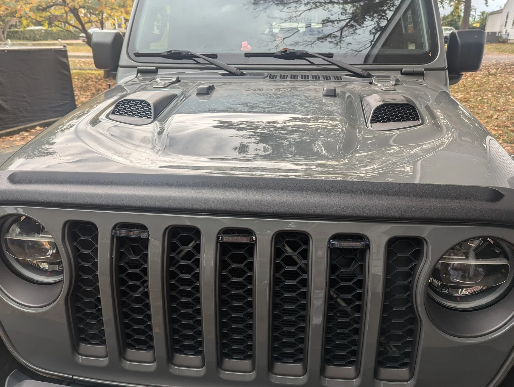 Jeep Gladiator S&B cold air intake test and dyno Hood Scoops 1