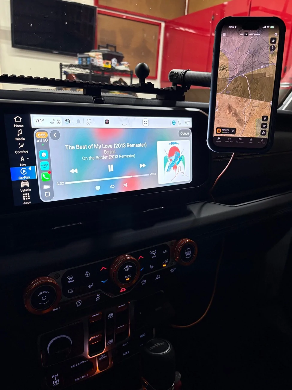 Jeep Gladiator Phone/GoPro/GPS Mount IMG_0886