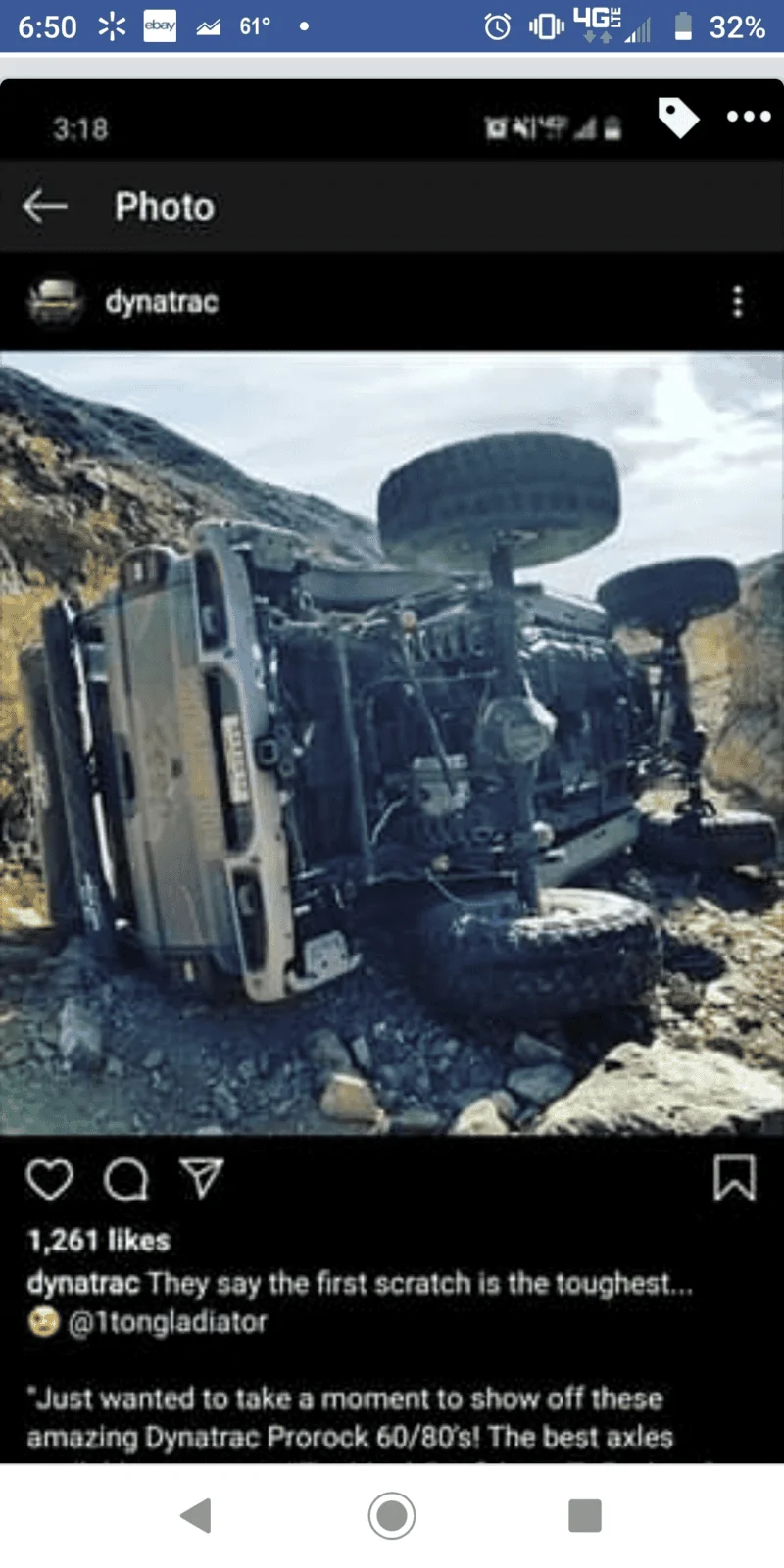 Jeep Gladiator Jeep gladiator roll over Screenshot_20191122-185041