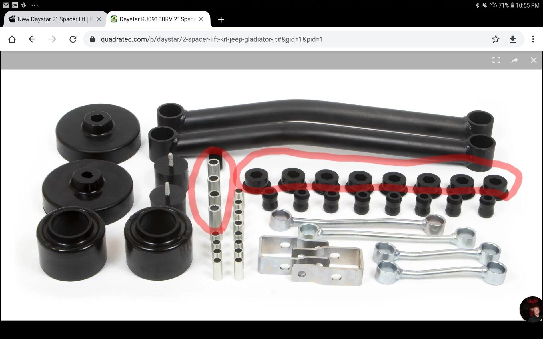 Jeep Gladiator New Daystar 2” Spacer lift 20191124_231922