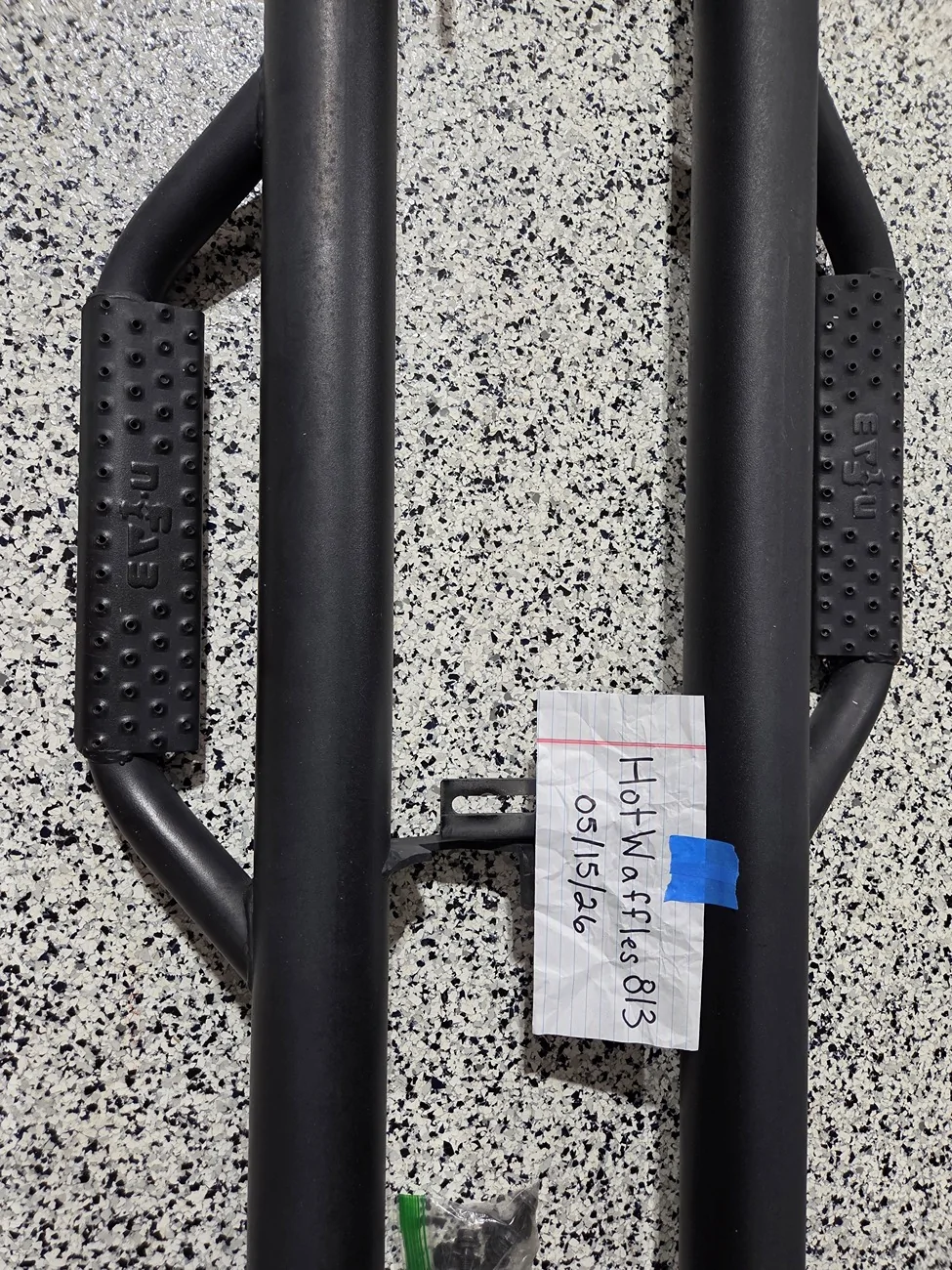 Jeep Gladiator Nfab Matte Black side step bars Steps4