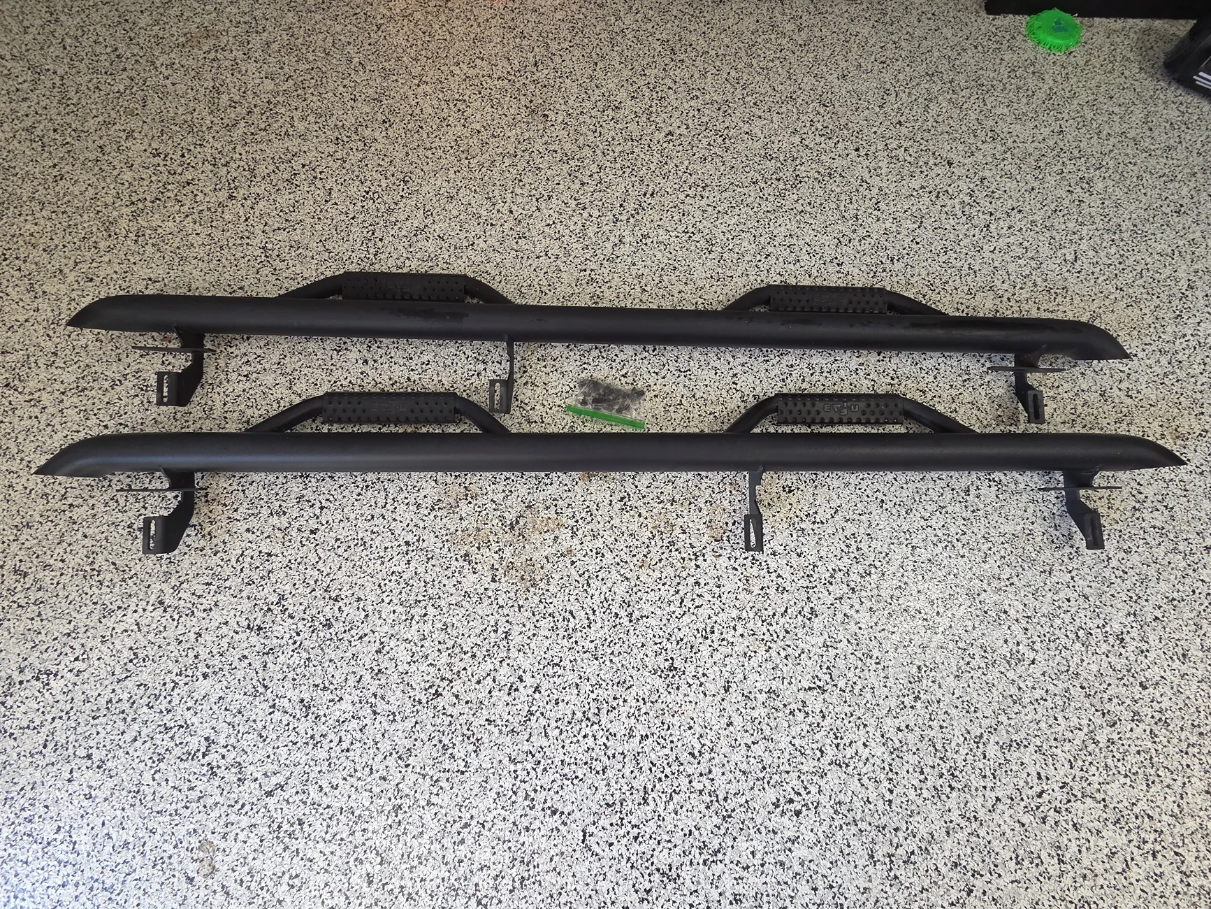 Jeep Gladiator Nfab Matte Black side step bars Steps1