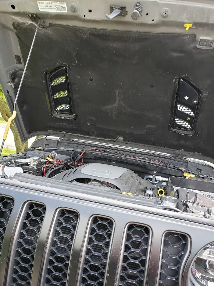 Jeep Gladiator Modifying Rubicon hood vents to actually work. hood vents
