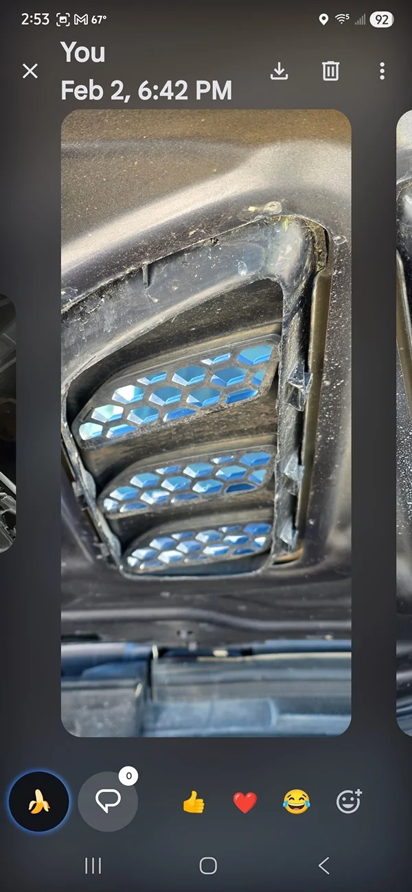 Jeep Gladiator Modifying Rubicon hood vents to actually work. Screenshot_20260516_145350_Messages