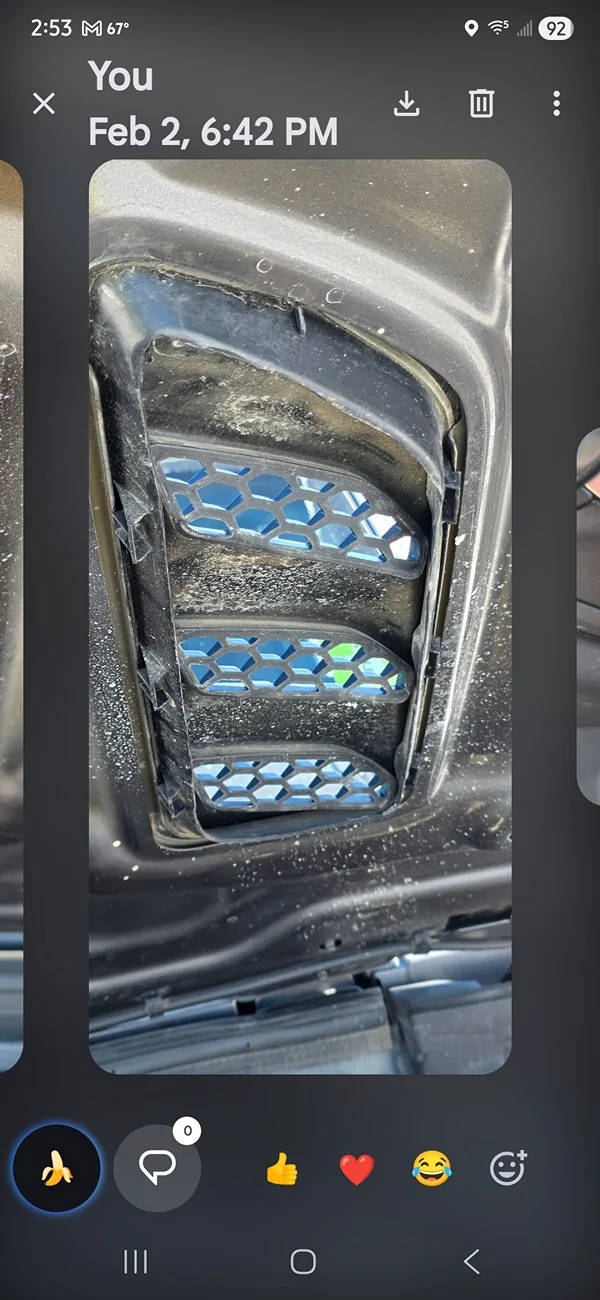 Jeep Gladiator Modifying Rubicon hood vents to actually work. Screenshot_20260516_145345_Messages