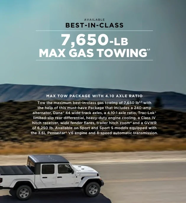 Jeep Gladiator First trip with the diesel gladiator max tow info