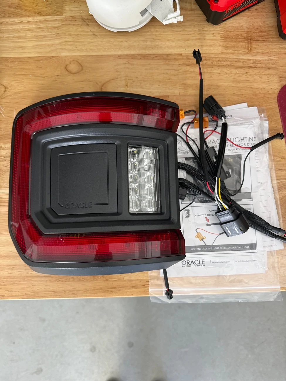Jeep Gladiator OEM LED Tail Lights and one Oracle Tail Light IMG_5146