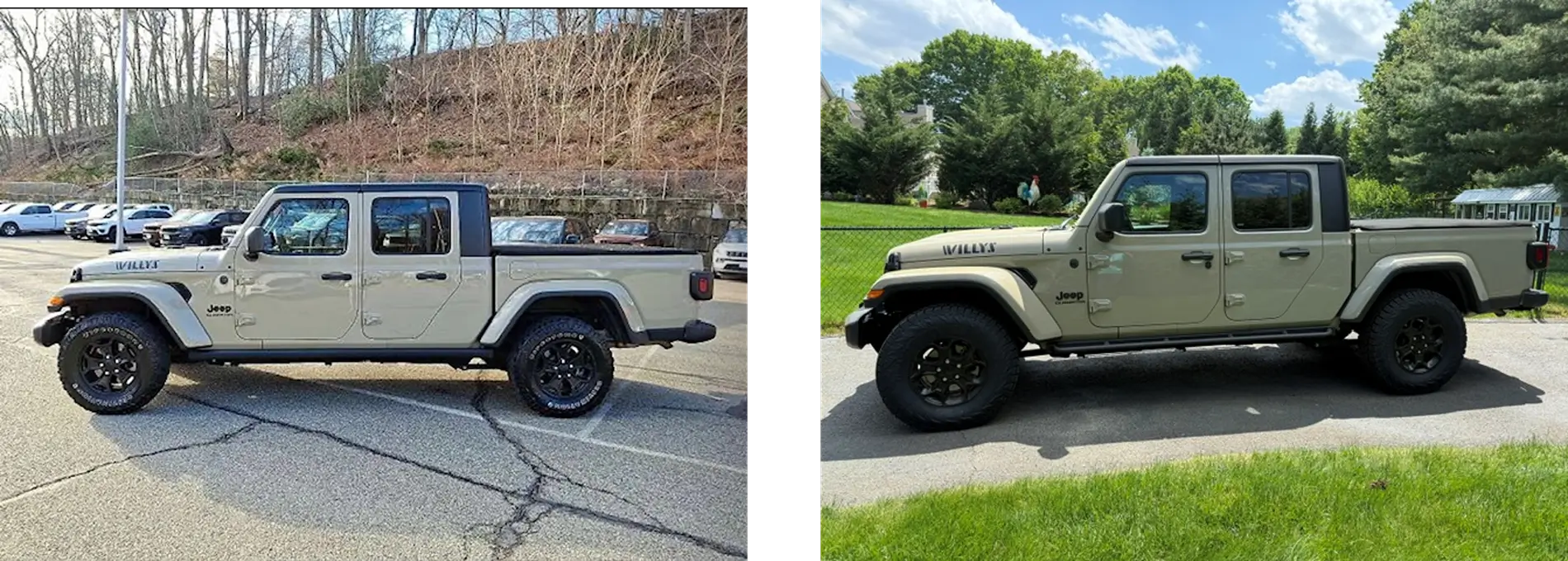 Jeep Gladiator Looking for tire buying advice from those with more experience than me. Before-After