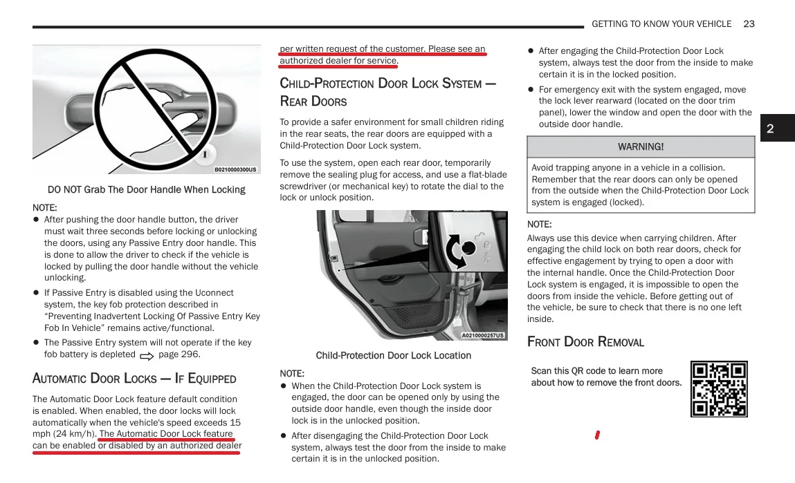 Jeep Gladiator Auto Door Lock Missing From Uconnect Menu auto locks