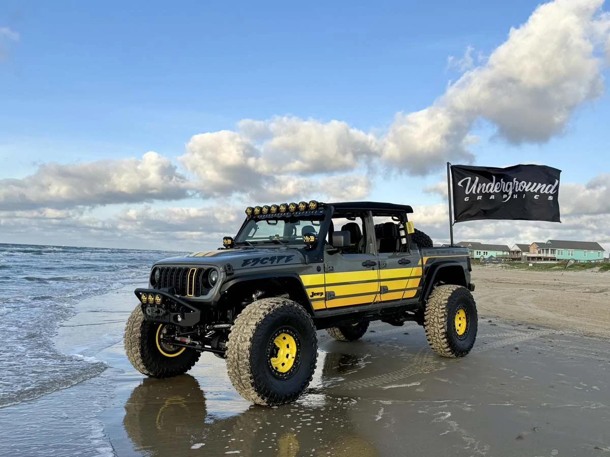 Jeep Gladiator Underground Graphics Gladiator goes to the Beach for Go Topless Weekend - Sunrise photos IMG_0144