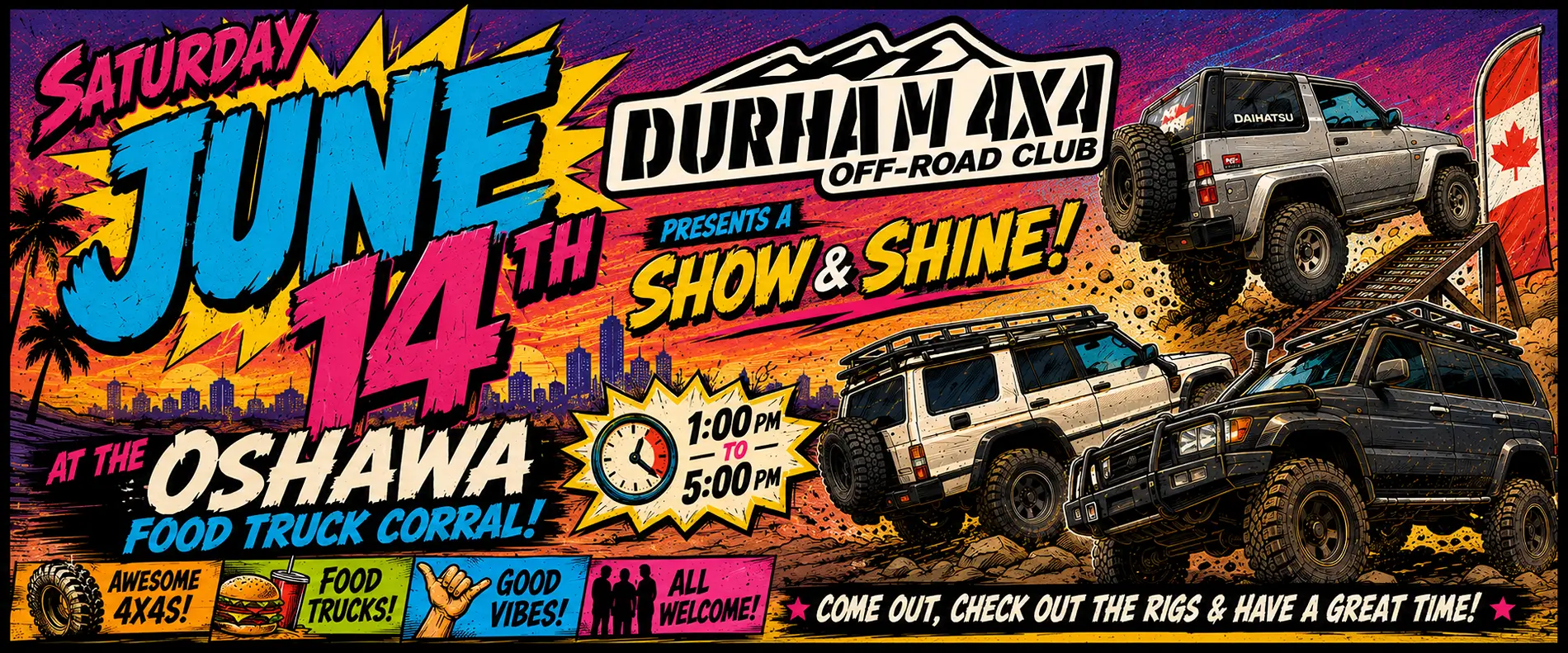Jeep Gladiator Durham 4x4 Show and Shine banner