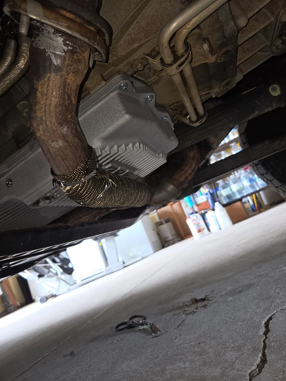 Jeep Gladiator Transmission oil change with PPE aluminum oil pan 20260524_150957
