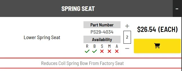 Jeep Gladiator Front Coil Bow - Dobinson's 2 Inch Lift Screenshot 2026-05-29 134500