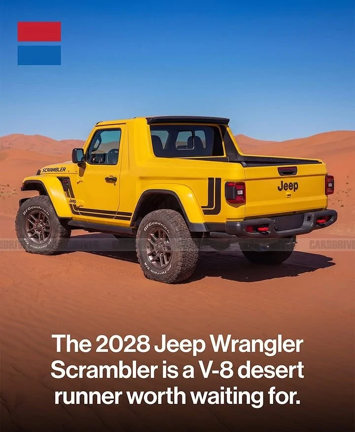 Jeep Gladiator Jeep Wrangler Scrambler teased ... Uh Huh, we'll see 1000027179