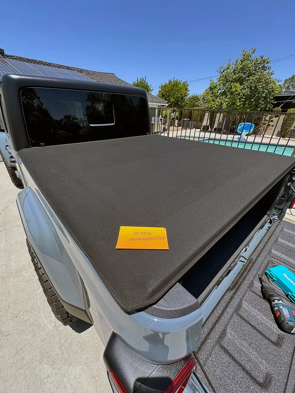 Jeep Gladiator Mopar Premium Twill Roll Up Soft Tonneau Cover IMG_7467