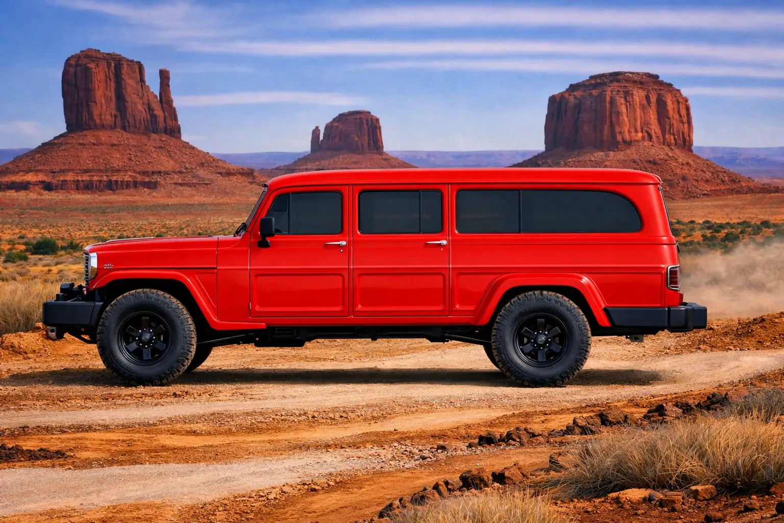 Jeep Gladiator FIRECRACKER RED Gladiator JT Club Willys elongated side2