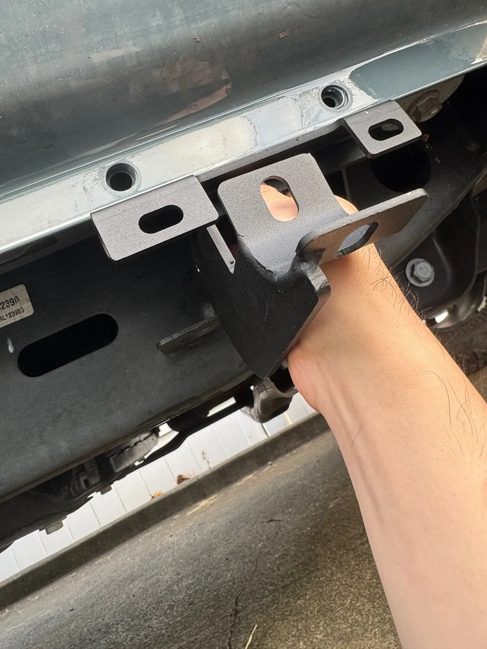 Jeep Gladiator 2024 Gladiator Rubicon X – Factory part interfering with running board installation? IMG_8741