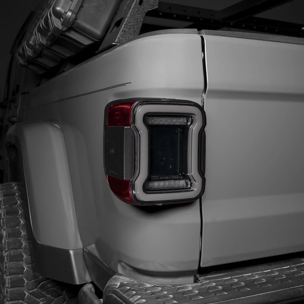 Jeep Gladiator NEW! 2020+ Jeep Gladiator Tail Lights | Form Lighting 2022_Jeep_Gladiator_FORM_Tailight_Detailed_Smoked_Off