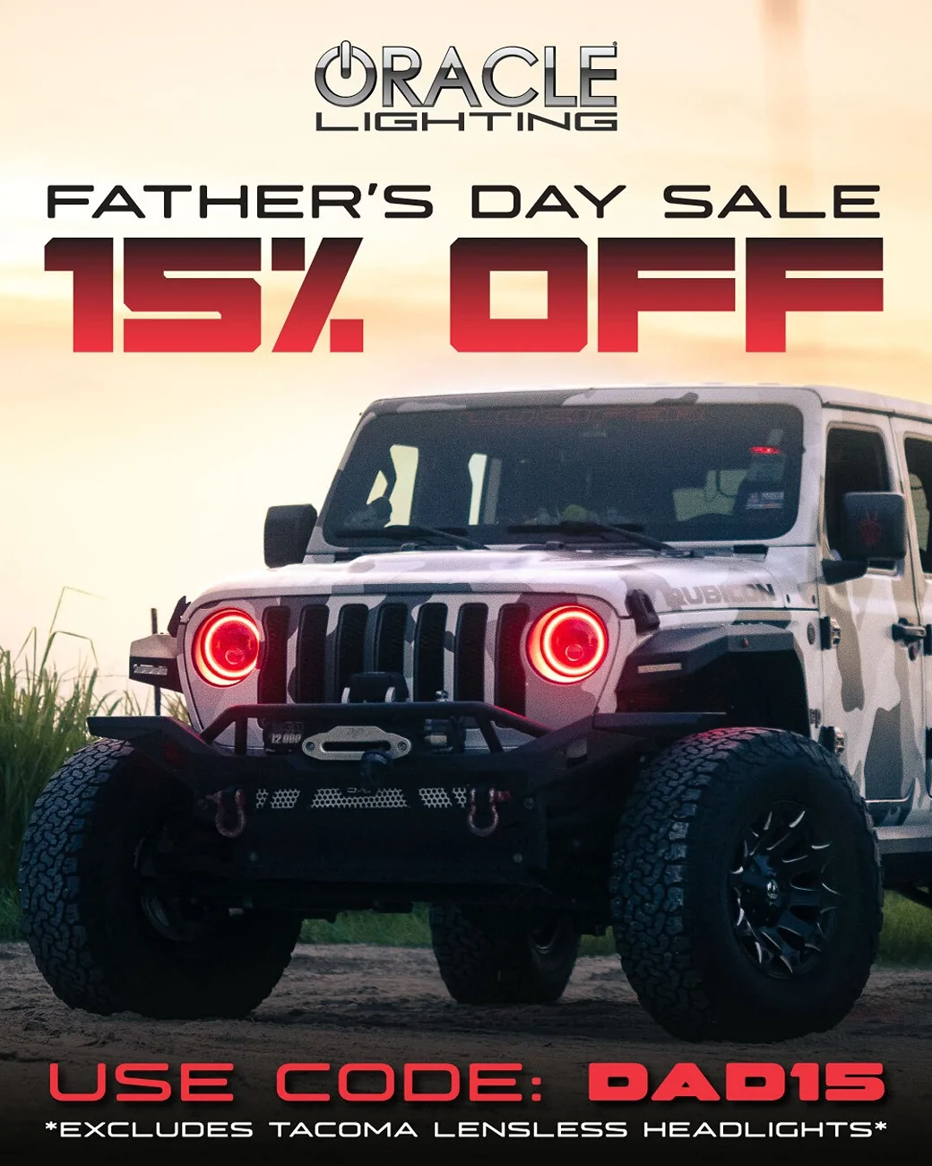 Jeep Gladiator ORACLE Lighting Father's Day Sale Starts Now! 🚨 fathersday26-j