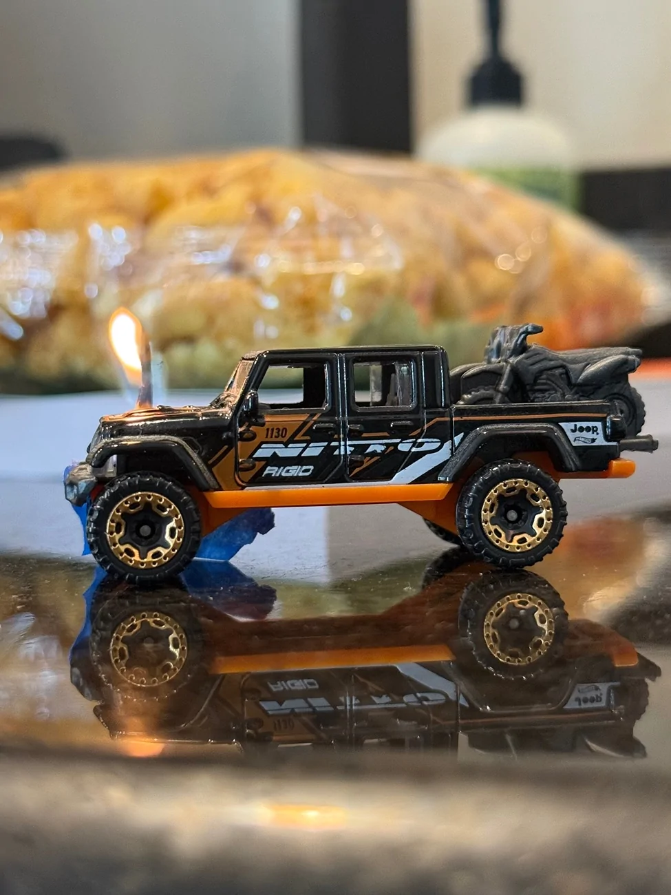 Jeep Gladiator New Gladiator Hot Wheels!!  Realistic fire play feature IMG_1668