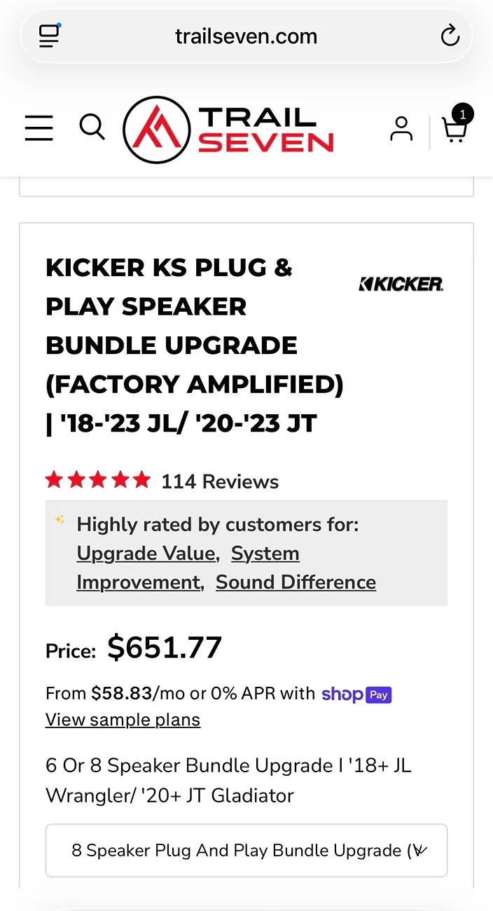 Jeep Gladiator Kicker KS 8 Speaker Upgrade IMG_7892
