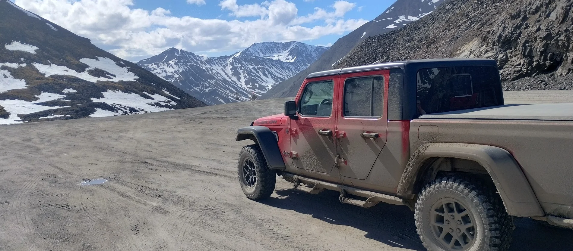 Jeep Gladiator Big Lake, AK to Deadhorse (Prudhoe Bay) and back 23_AntigunPass