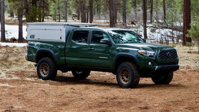 Jeep Gladiator Who makes the lowest profile pop top style camper? Bivy-Closed-WideSide1-678x381