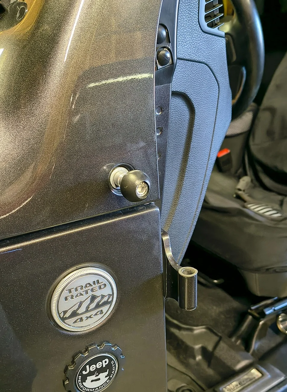 Jeep Gladiator "Double Take" RAM BALL Mirrors mount on ca