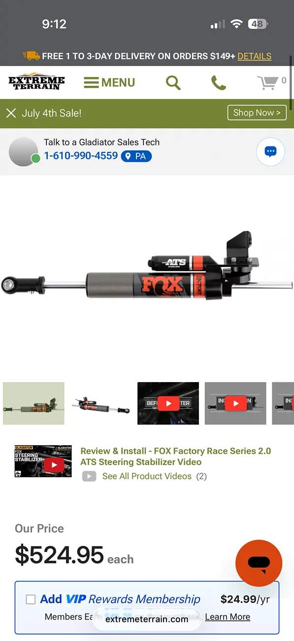 Jeep Gladiator Fox/synergy suspension components sale IMG_6300