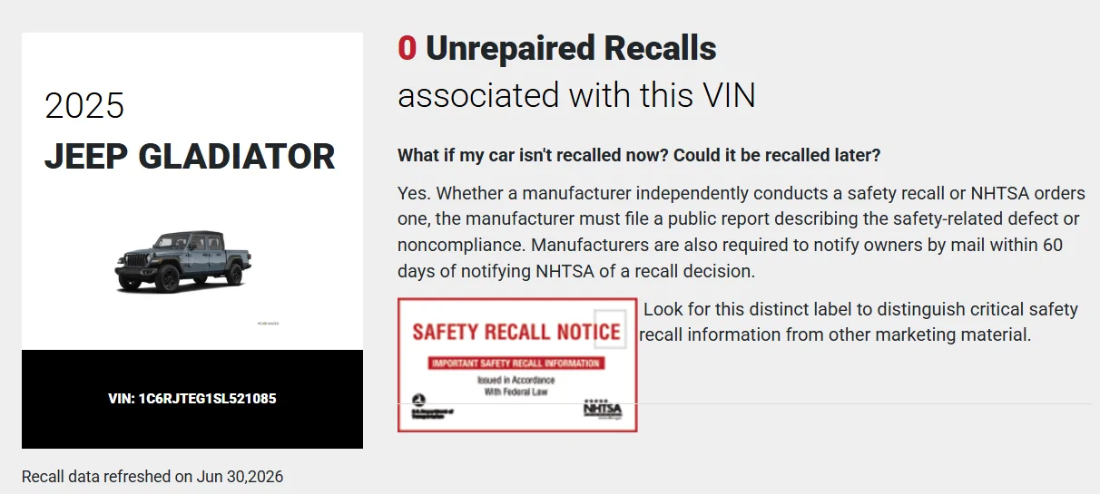 Jeep Gladiator Recall: 1M+ Jeep Wrangler and Gladiator Fire Risk (June 9, 2026) 1782853439089-sf