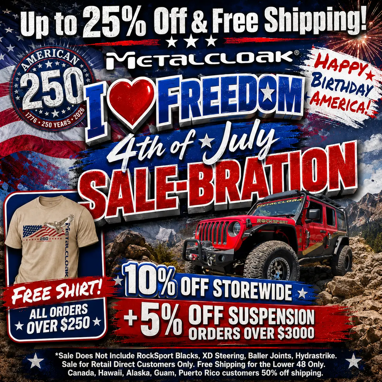 Jeep Gladiator I ❤️ Freedom 4th of July SALEBRATION... Save up to 25% Off (Free Bonus Tee Too!) 1783071572813-
