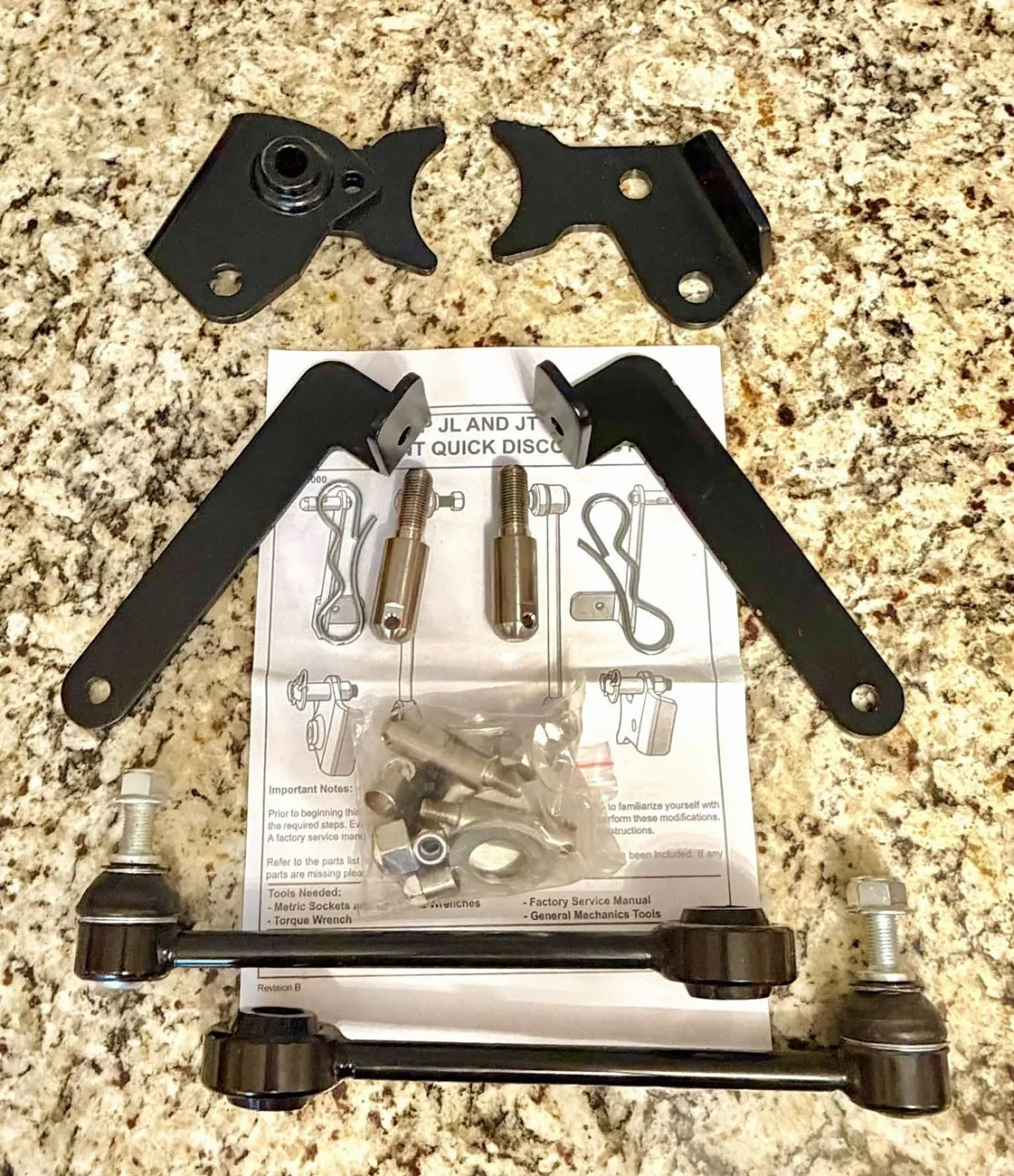 Jeep Gladiator My 1st Jeep! 2024 Gladiator Nighthawk Teraflex front sway bar quick disconnect kit_n