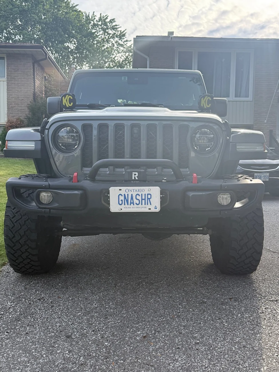 Jeep Gladiator Finishing touches on Winch install - OEM bumper IMG_0959