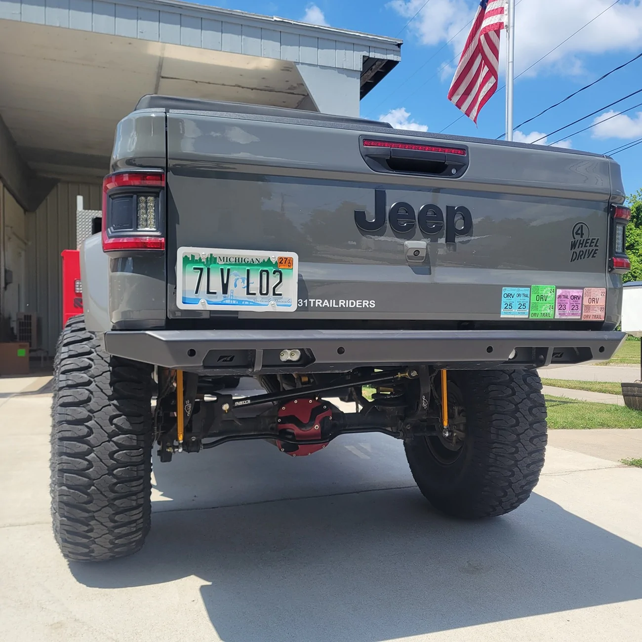 Jeep Gladiator Motobuilt Tomahawk rear bumper 20260706_125621