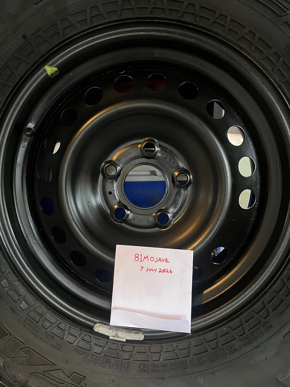 Jeep Gladiator Mojave steel spare and unused tire. From 2021 Mojave.Asking $300. IMG_0155