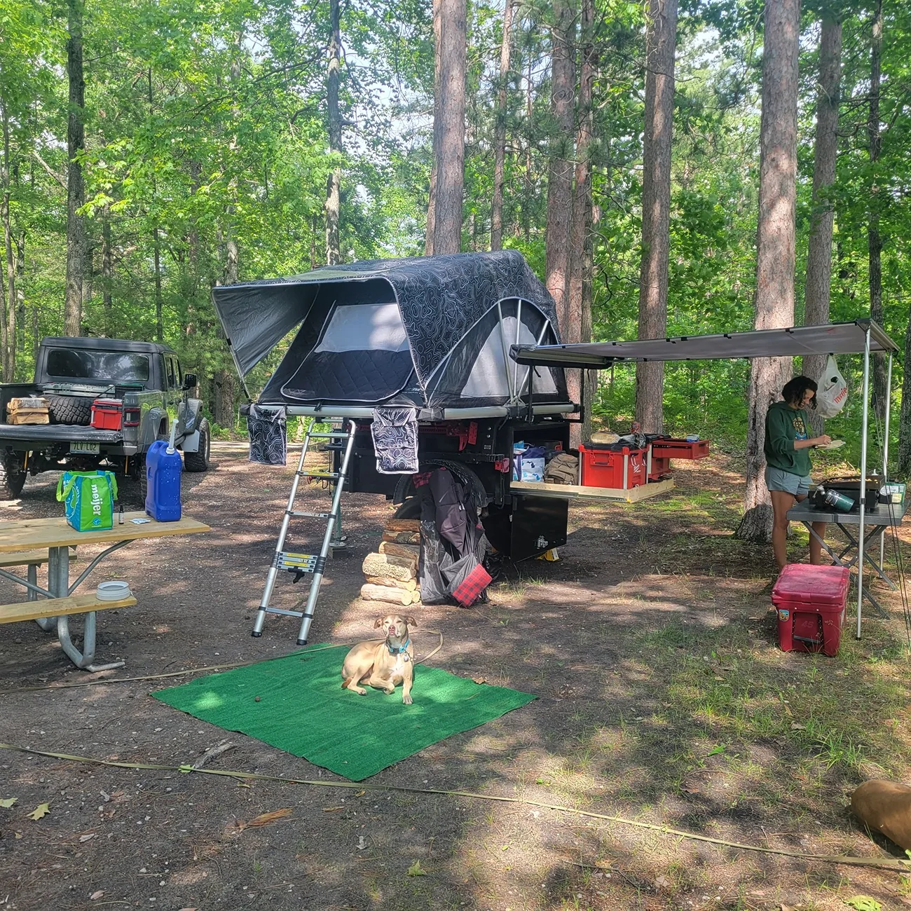 Jeep Gladiator Tent Trailer for weekend adventures 20250619_163005