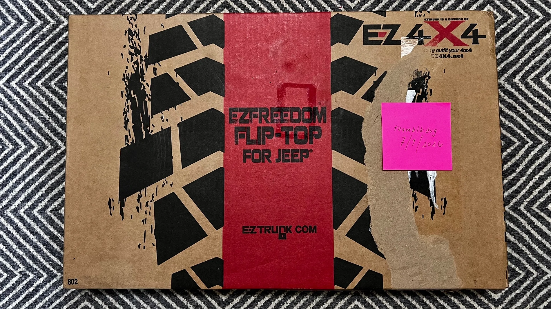 Jeep Gladiator $297.50 NIB EZ4x4 2020 & Up Jeep JT Gladiator EZ FlipTop SKU 1920 0462 IMG_1992