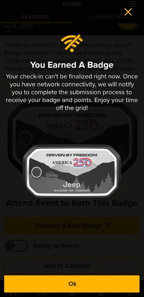Jeep Gladiator July 4th Badge of Honor Screenshot 2026-07-05 080754