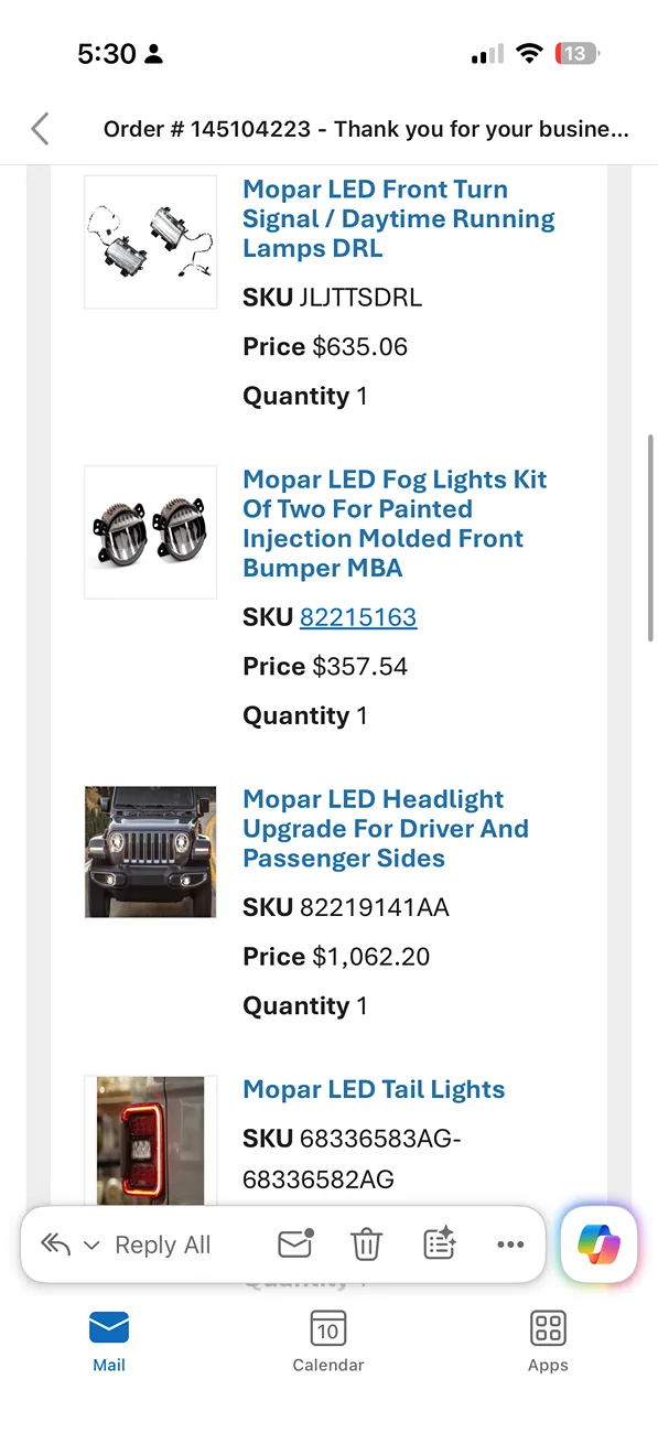 Jeep Gladiator 2025 jeep gladiator nighthawk upgrade to LED IMG_3195