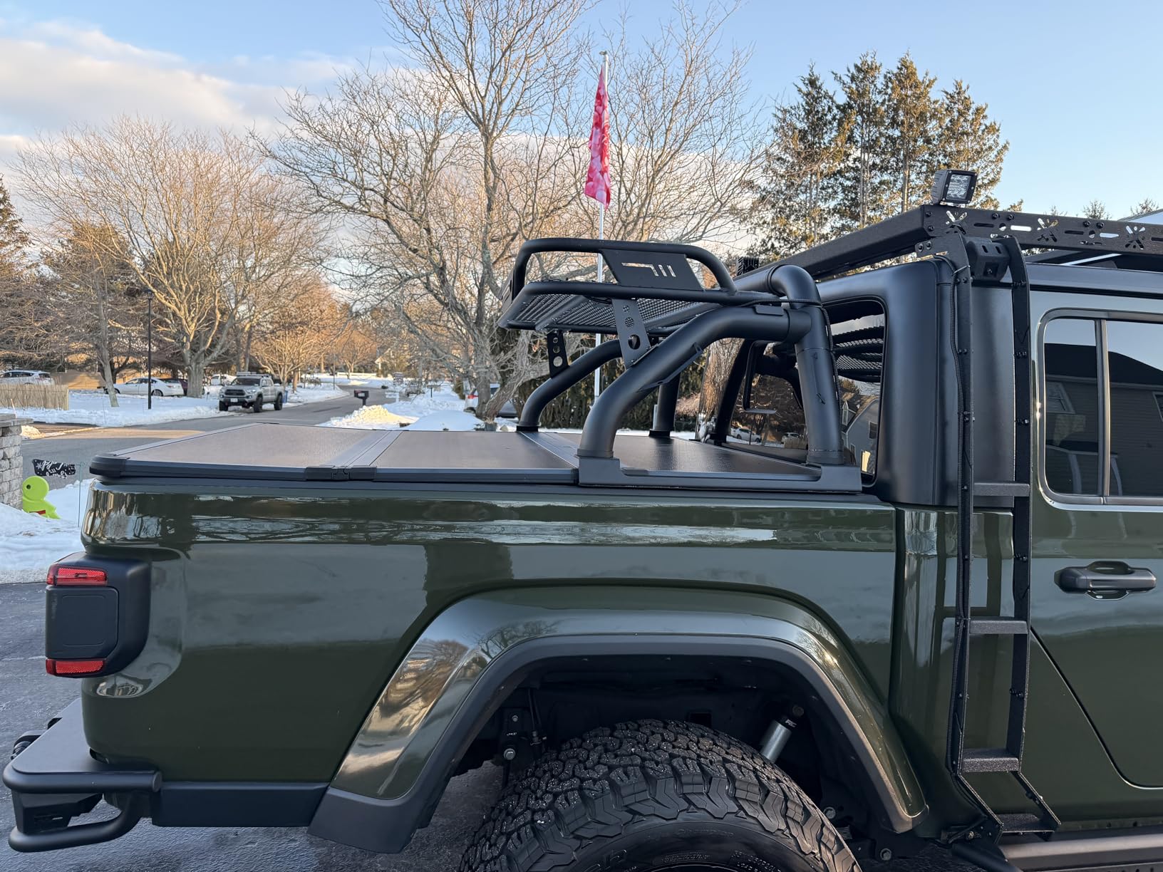 Jeep Gladiator [NEW] JT Cargo Basket Upgrade – Dual Ladders + 400LB Capacity 🔥 1