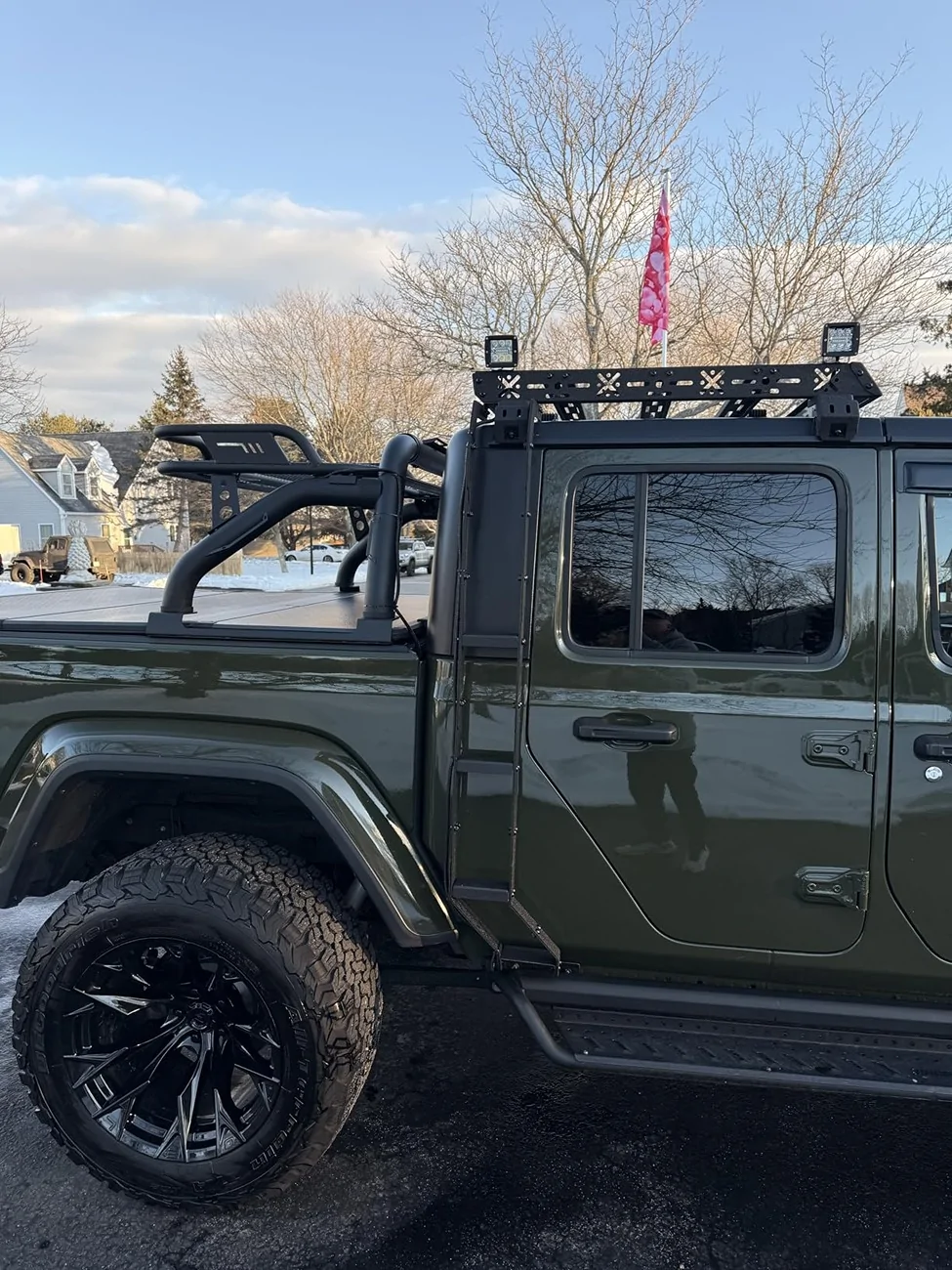 Jeep Gladiator [NEW] JT Cargo Basket Upgrade – Dual Ladders + 400LB Capacity 🔥 2