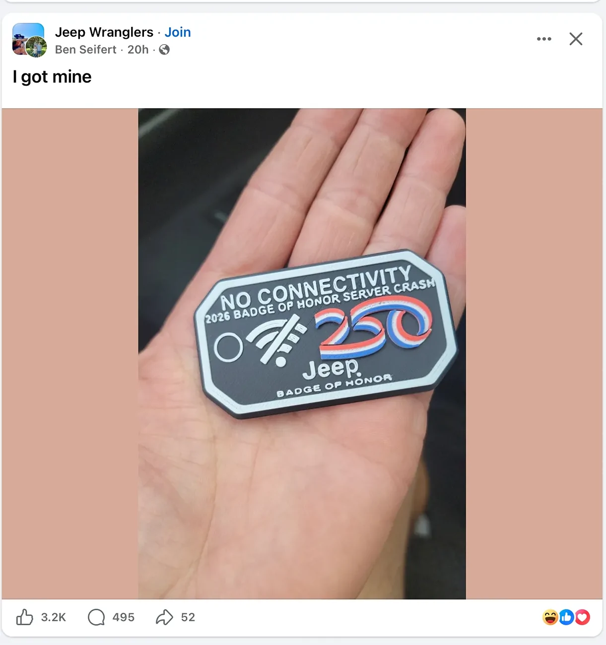 Jeep Gladiator July 4th Badge of Honor BADGE