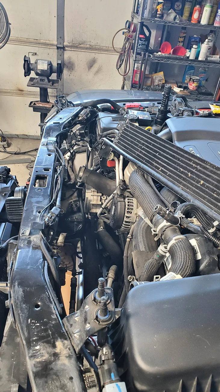 Jeep Gladiator CSF radiator and transmission cooler install….diesel 20260625_122850