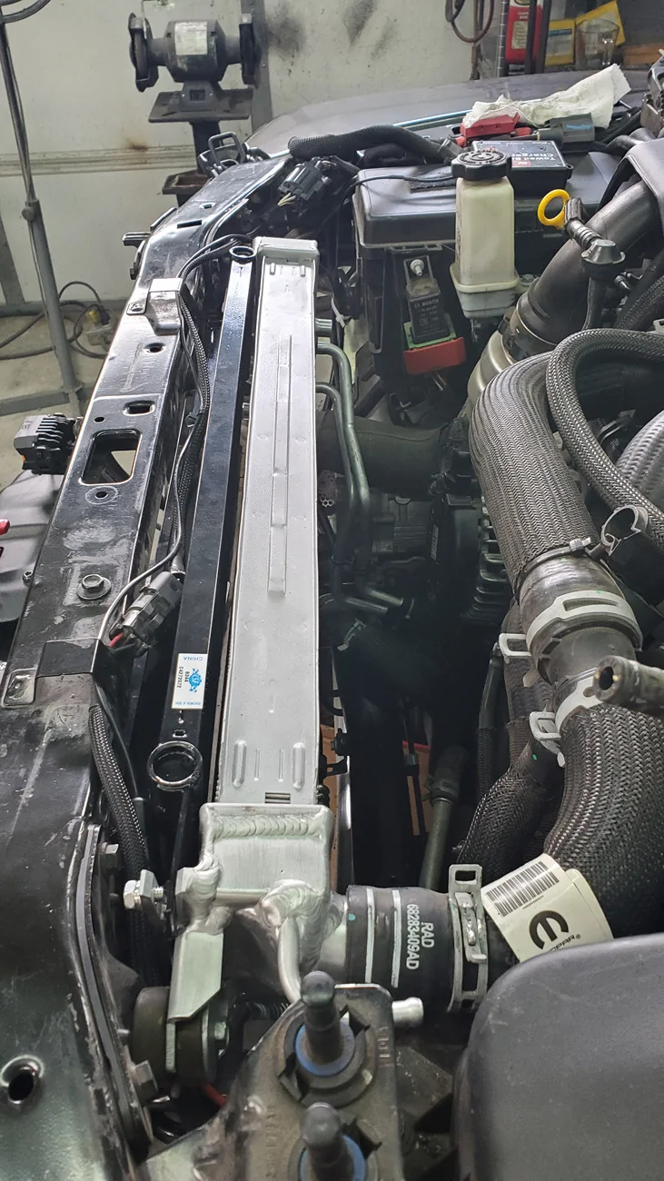 Jeep Gladiator CSF radiator and transmission cooler install….diesel 20260626_111000