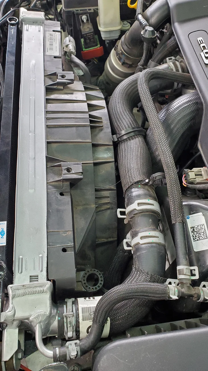 Jeep Gladiator CSF radiator and transmission cooler install….diesel 20260626_122434