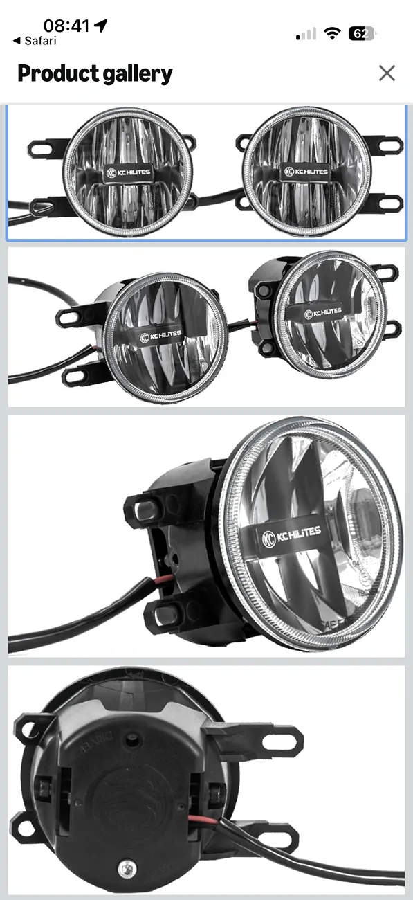 Jeep Gladiator KC Hilites G4 LED fog lights swap from factory halogens IMG_7927