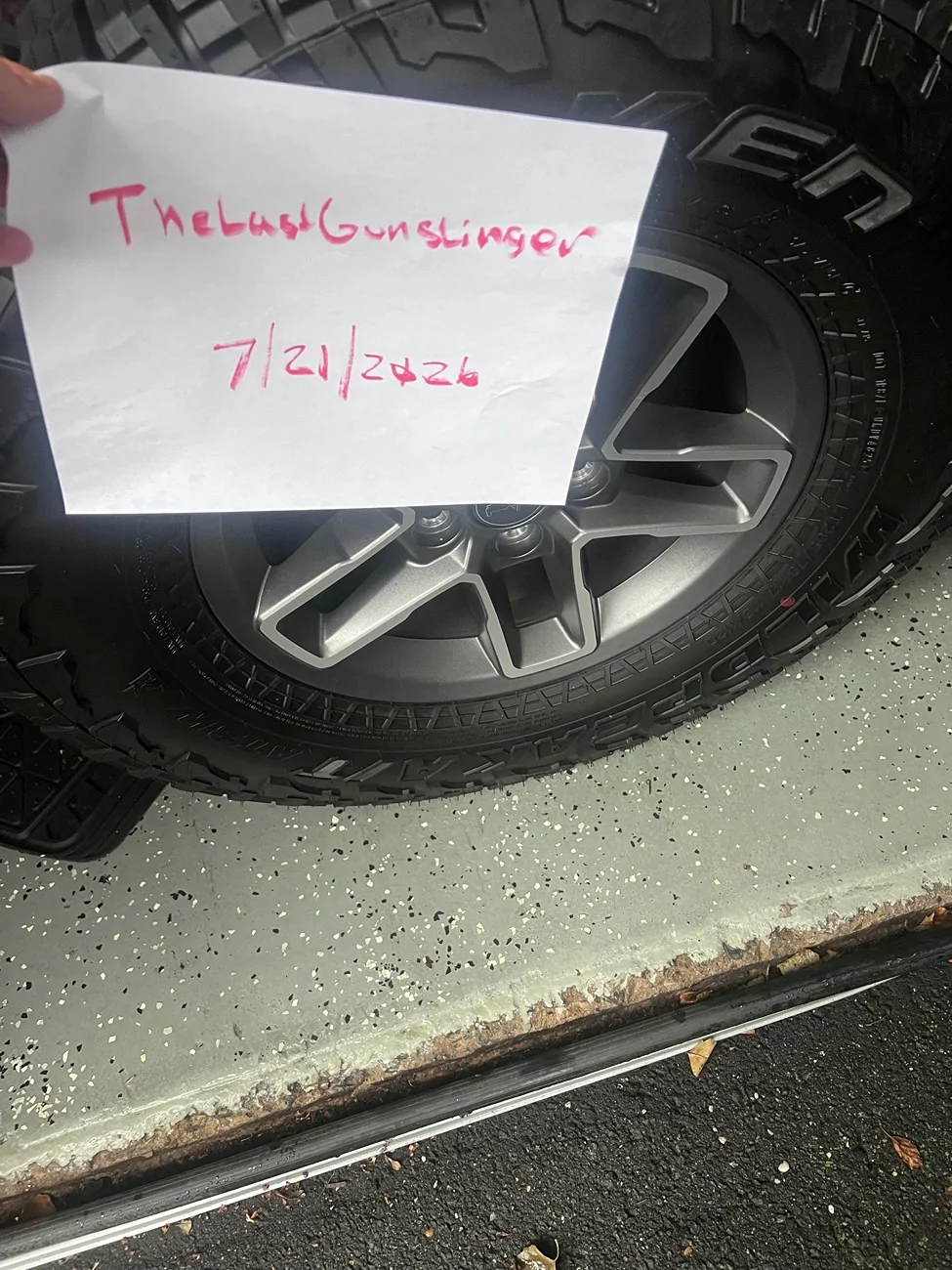 Jeep Gladiator 2026 Jeep Mojave X wheel/tires, set of 4. $1,800 OBO IMG_9670